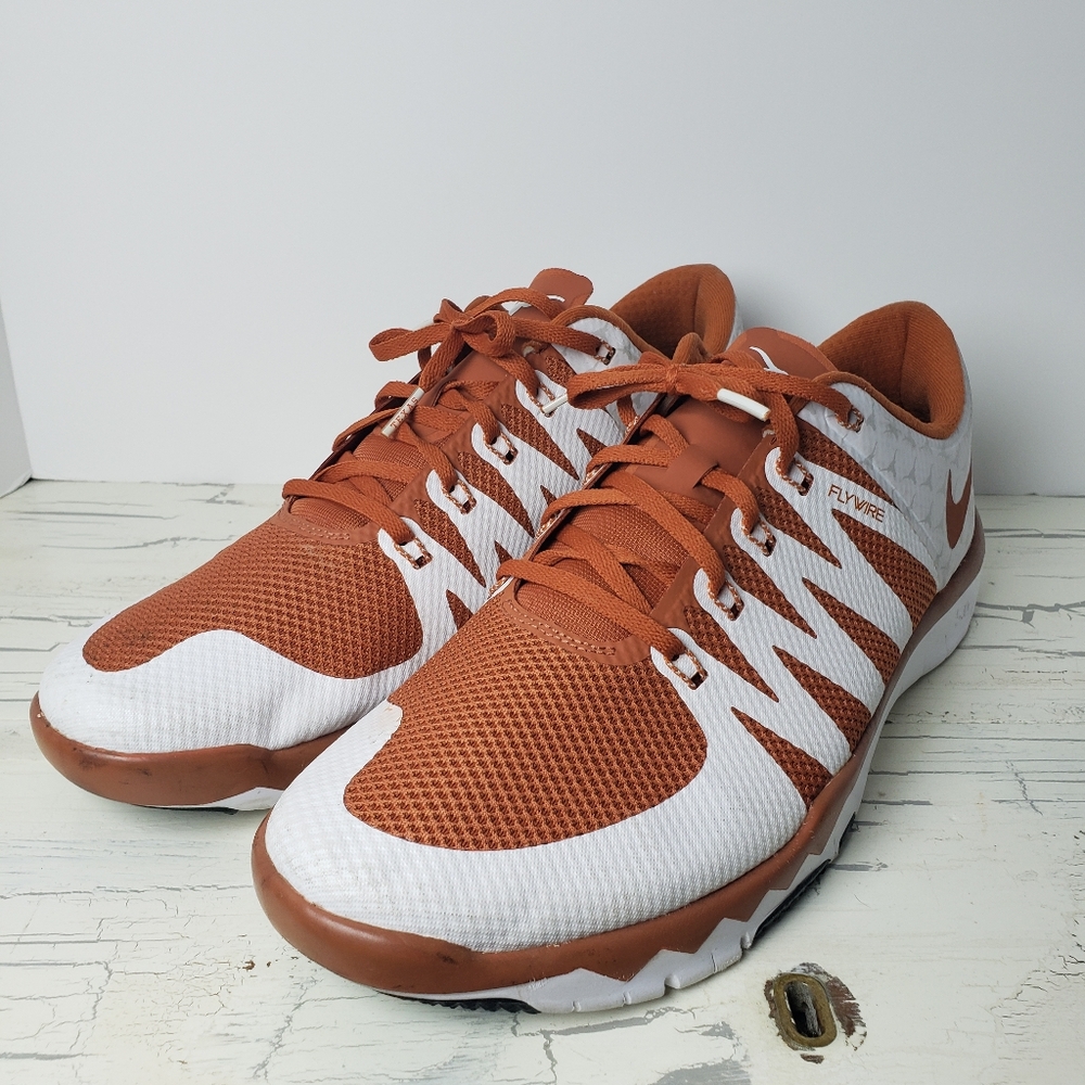 Nike Free Trainer 5.0 V6 'Texas Longhorns' Training Sneakers - Men's size 14 - Picture 6 of 16